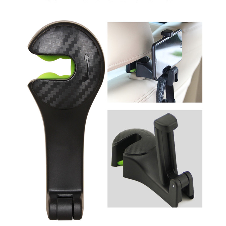 Móc treo đồ sau ghế kiêm giá đỡ điện thoại đa năng trên ô tô CS-G01