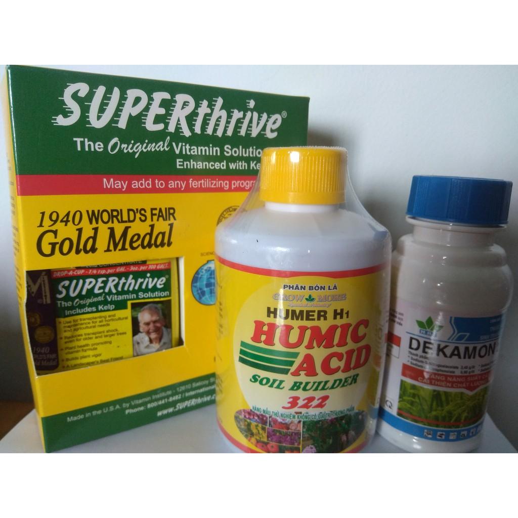 Combo siêu kích rễ Acid humic + superthrive +dekamon