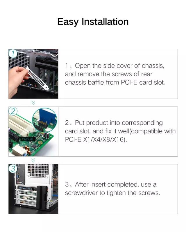 Ugreen UG30775US230TK Card PCI Express sang Lan + 3 USB 3.0 Cao Cấp - HÀNG CHÍNH HÃNG