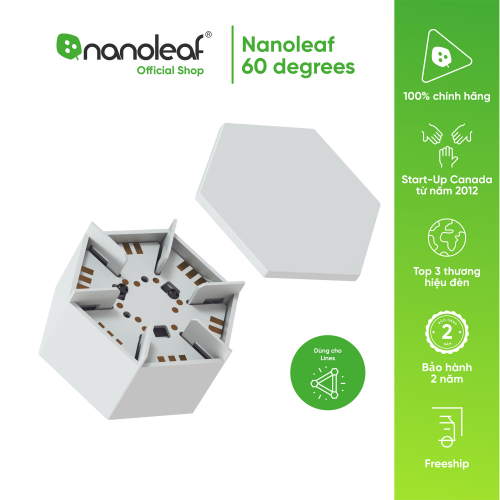 Đầu nối và nắp điều khiển dành cho bộ đèn lắp ghép thông minh Nanoleaf Lines Hexagons - Lục Giác