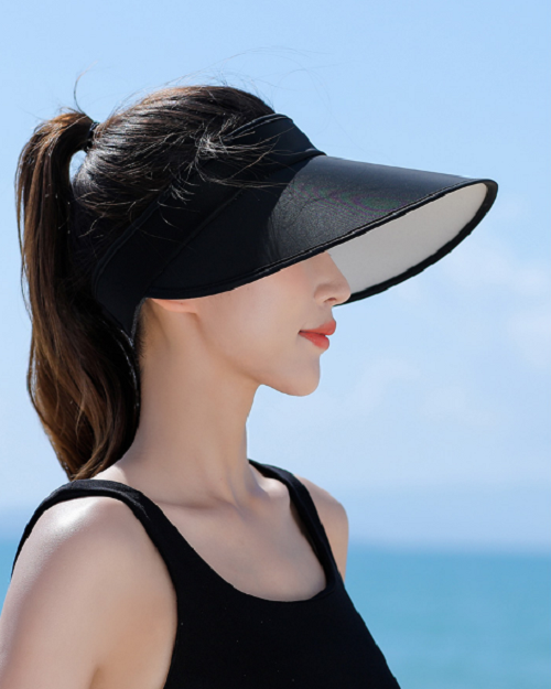 Mũ rộng vành nửa đầu chống tia UV cao cấp, nón nữ rộng vành đi nắng mẫu mới