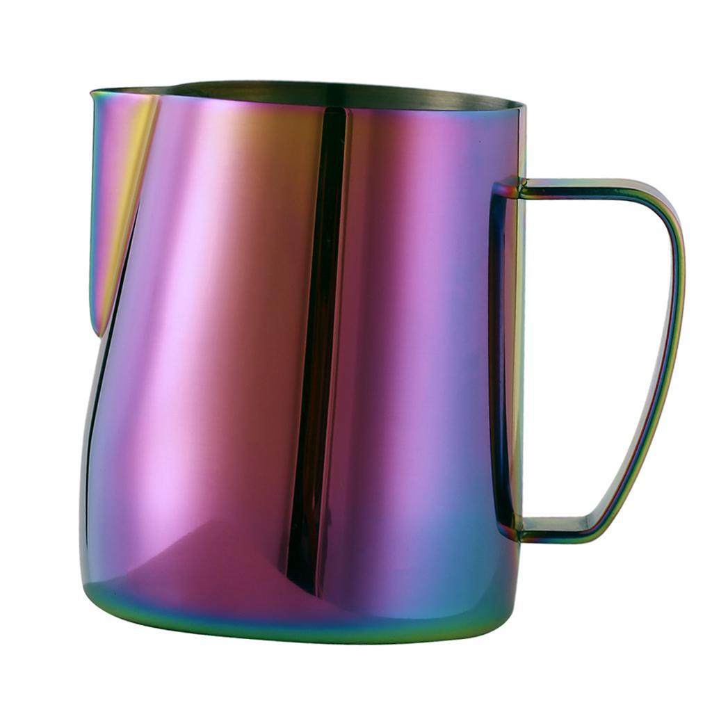 2pcs/set Stainless Steel Milk Frothing Jug Frother Coffee Latte Pitcher Mug