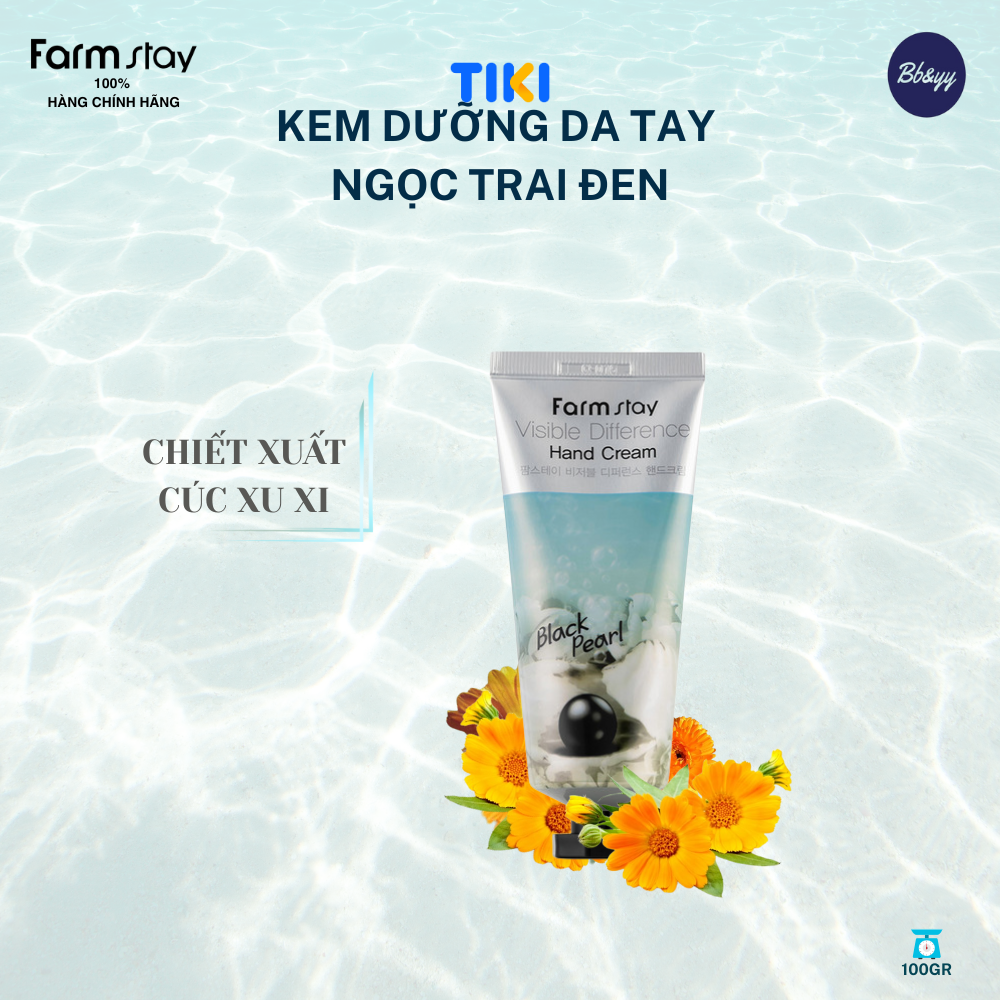 Kem Dưỡng Da Tay Ngọc Trai Đen _ Visible Difference Hand Cream Black Pearl