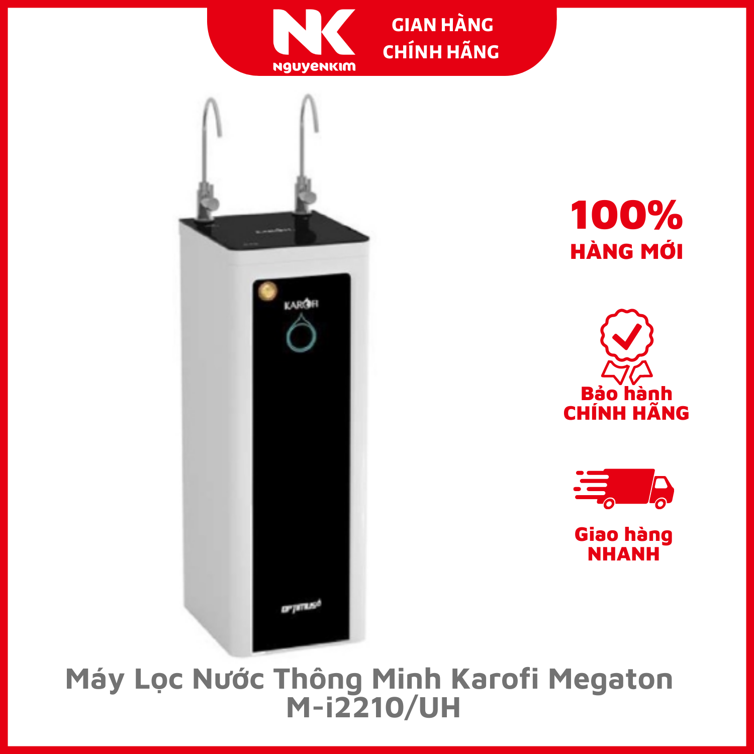 Máy Lọc Nước Thông Minh Karofi Megaton M-i2210/UH - Công Suất Lọc 20 Lít/Giờ - 10 Lõi Lọc - Hàng Chính Hãng