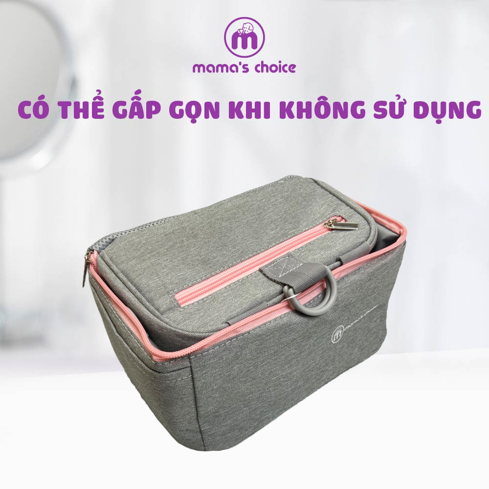 Balo Bỉm Sữa Cao Cấp Mama's Choice 4in1 | Dành Cho Mẹ Bỉm Sữa và Bé Yêu | Nhiều Ngăn Siêu Tiện Dụng | Lớp Giữ Nhiệt Dày Dặn và Chống Thấm Tốt