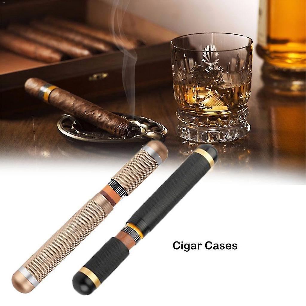 Du Lịch Hộp Ốp Lưng Mini Humidor Độ Ẩm Lưu Trữ Ống Đơn Ống Hút Bộ Phụ Kiện