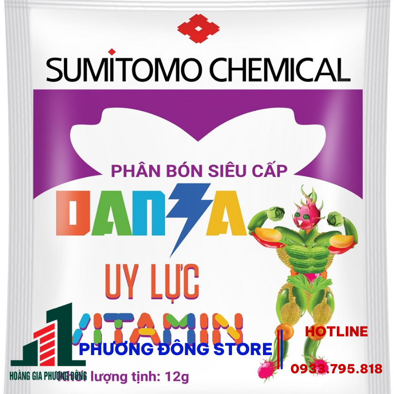 Phân bón siêu cấp Danza, tăng năng suất cây trồng - gói 12g