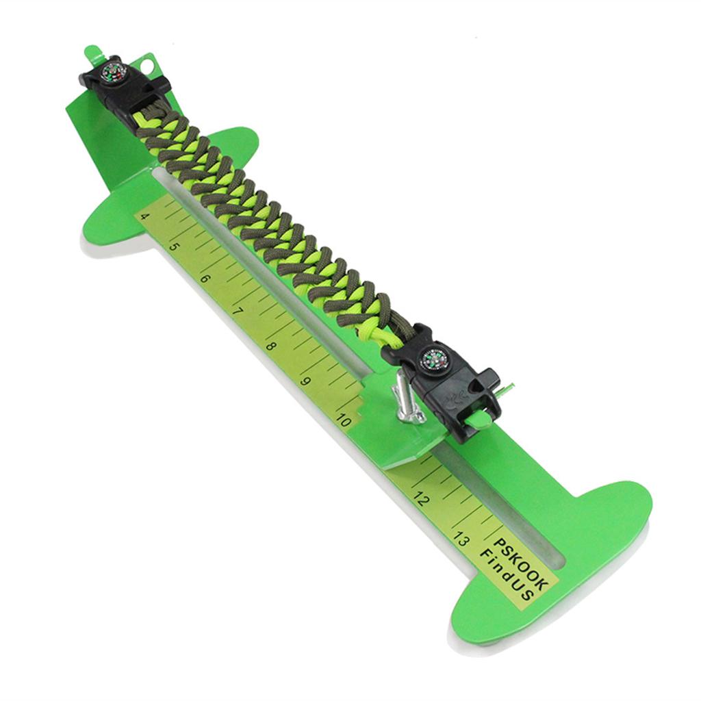 Stainless Steel Jig Craft Paracord Bracelet Making Rack Braid Tools Green