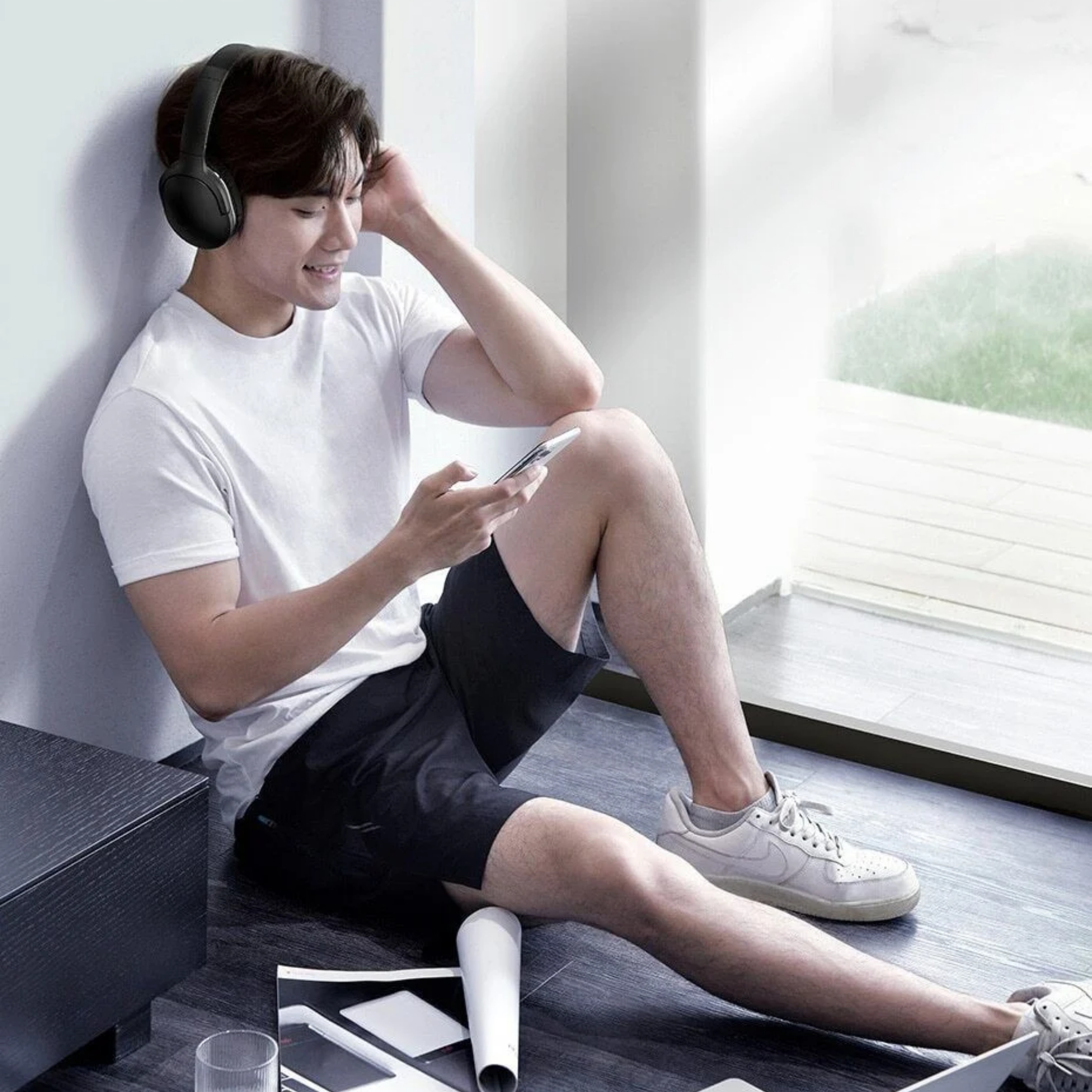 Tai nghe chụp tai không dây cao cấp Baseus Encok Wireless headphone D02 Pro LV438 - WL