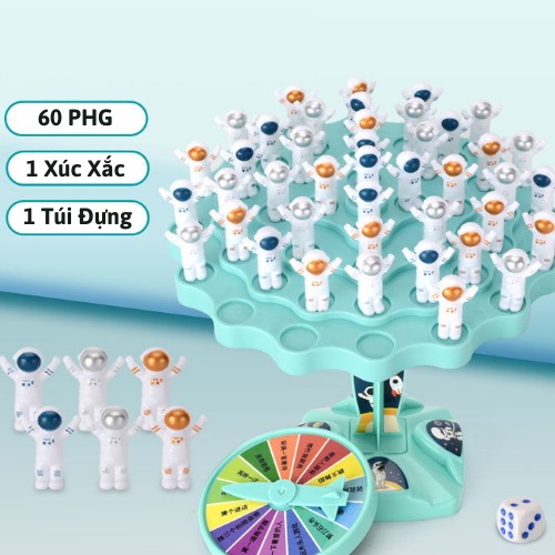 Đồ Chơi Xếp Hình Cây Cân Bằng 60 Phi Hành Gia Cho Bé