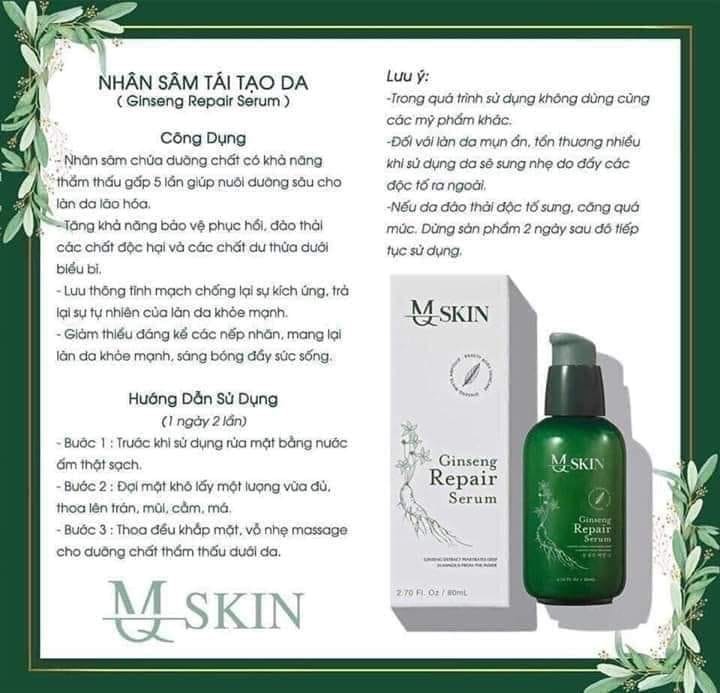 Serum Tái tạo da Nhân Sâm MQ SKin