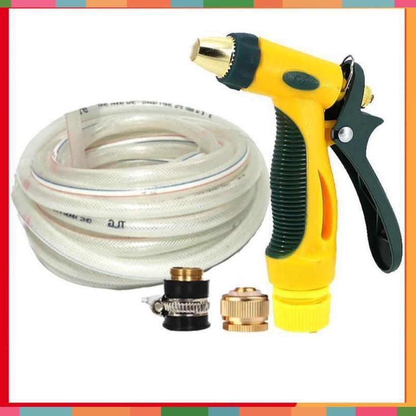 Bộ dây vòi xịt nước rửa xe, tưới cây tăng áp 3 lần,loại 3-5M  206317