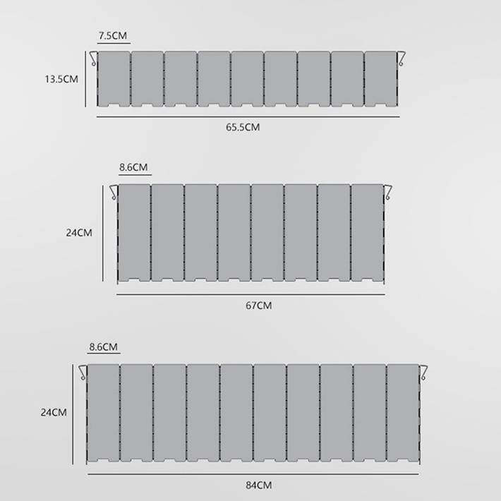 Tấm chắn gió mini size  (10 thanh) đa năng cho bếp ga và bếp cồn tiện lợi khi đi dã ngoại ngoài trời BB7134