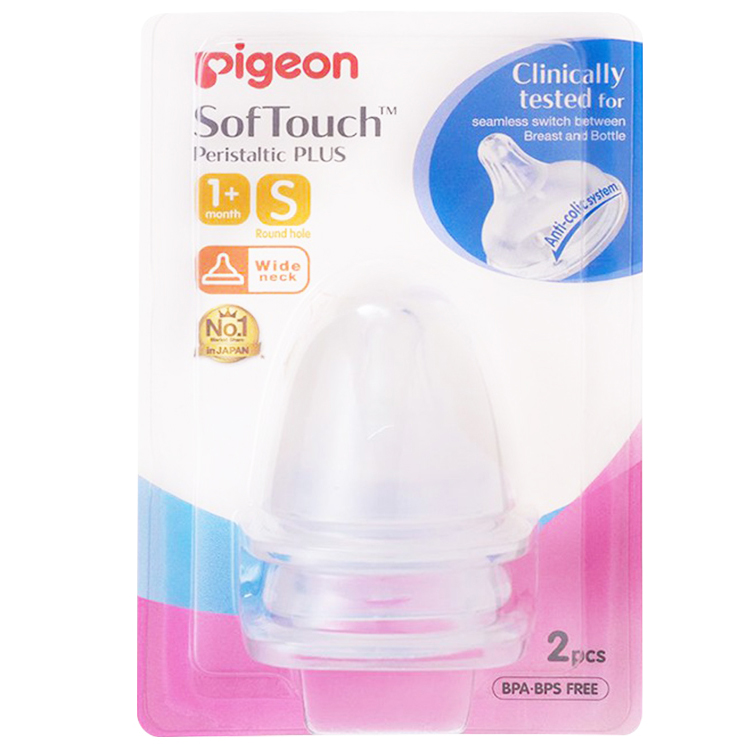 Núm Ty Silicone Siêu Mềm Plus Pigeon