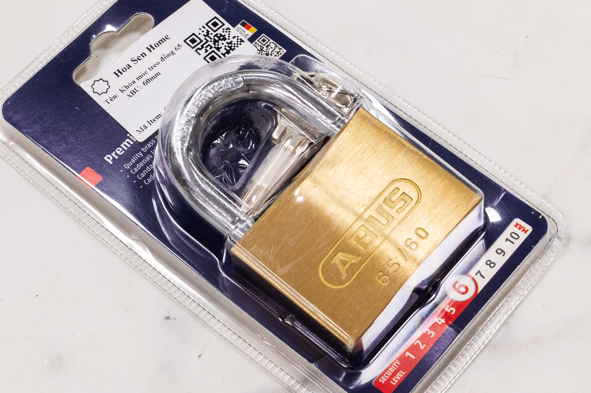 Ổ khóa đồng 65 ABUS (60mm)