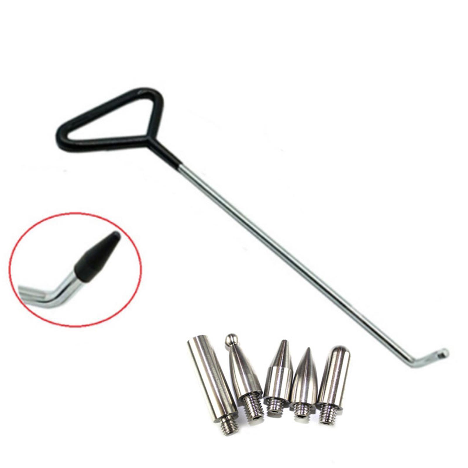6 Pieces  Repair Rod Kit Paintless Puller for Auto Body Door Dings