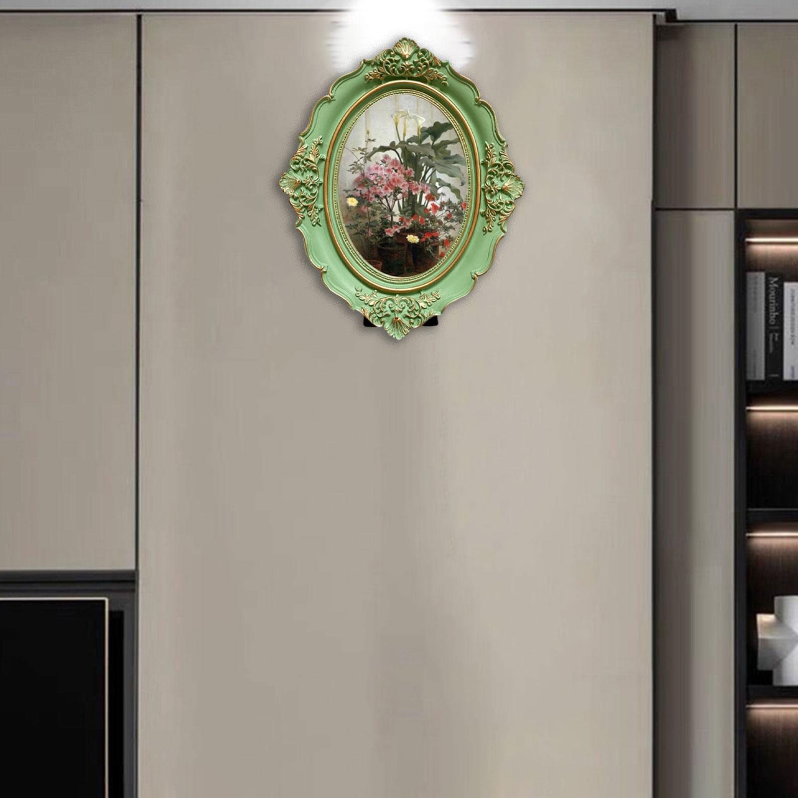 Picture Frame Photo Gallery Art Baroque Gift Photo Holder Vintage Photo Frame for Bedroom Desktop Wall Living Room Home Decor