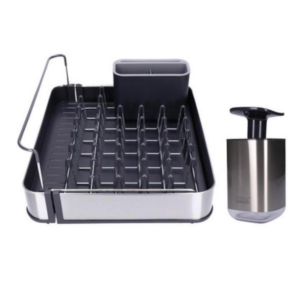 Khay úp bát extend Steel + bình xà phòng Joseph Joseph Rethink Sink 85189