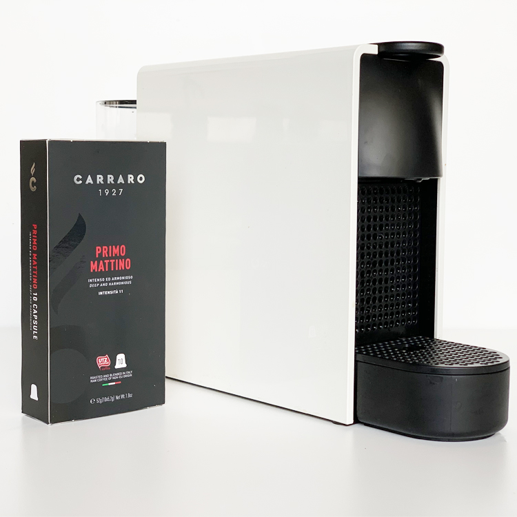 Cà phê viên nén Carraro CARRAMEL Aluminum -Tương thích với máy capsule Nespresso