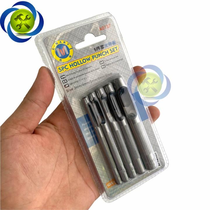 Bộ đục lỗ C-Mart A0137 có 5 cây size 3mm -8mm