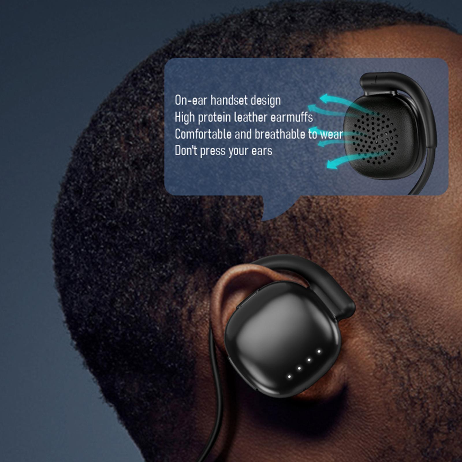 Bluetooth on Ear Headphones HiFi Stereo Headset for Music Gaming Sport Work Jogging