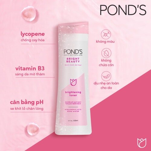 Nước hoa hồng POND'S làm sáng da Chống Oxi Hoá cân bằng pH se khít lỗ chân lông 150ml
