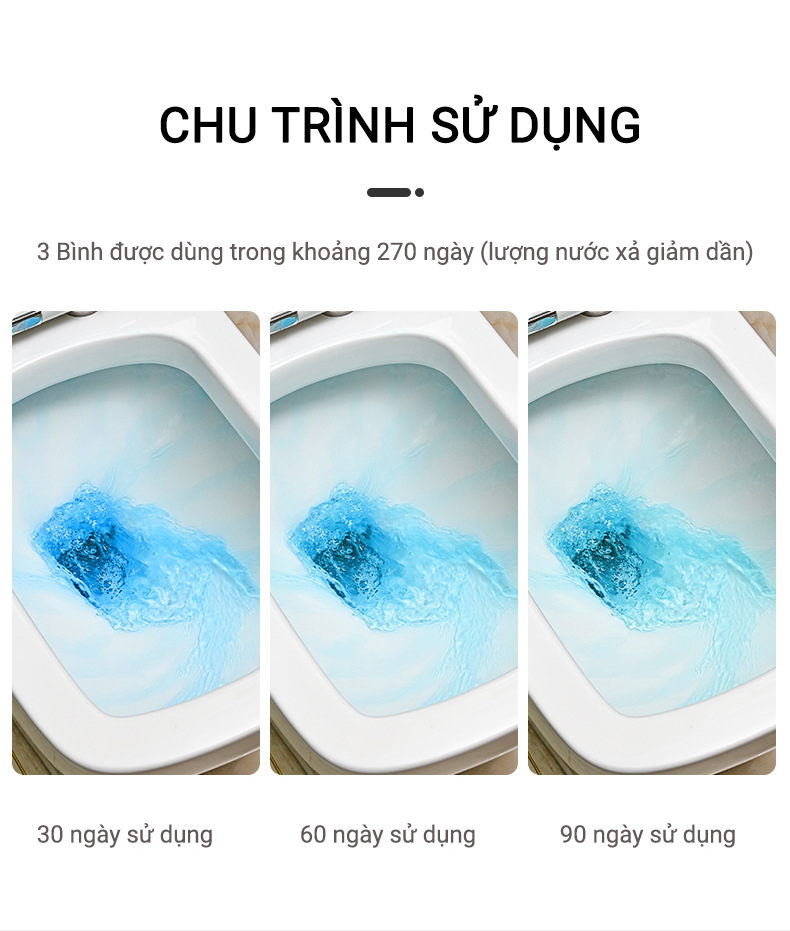 Chai Thả Bồn Cầu Nhật Bản HOMI Mã HC01 -  Khử Mùi Nhà Vệ Sinh, Diệt Sạch 99,9% Vi Khuẩn, Siêu Tiết Kiệm - Hàng Chính Hãng