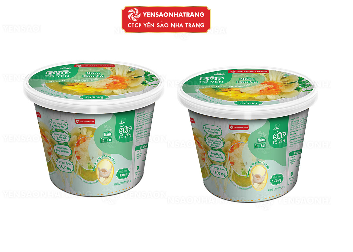 Combo 2 Súp Tổ Yến Nấm Rau Củ Yến Sào Nha Trang