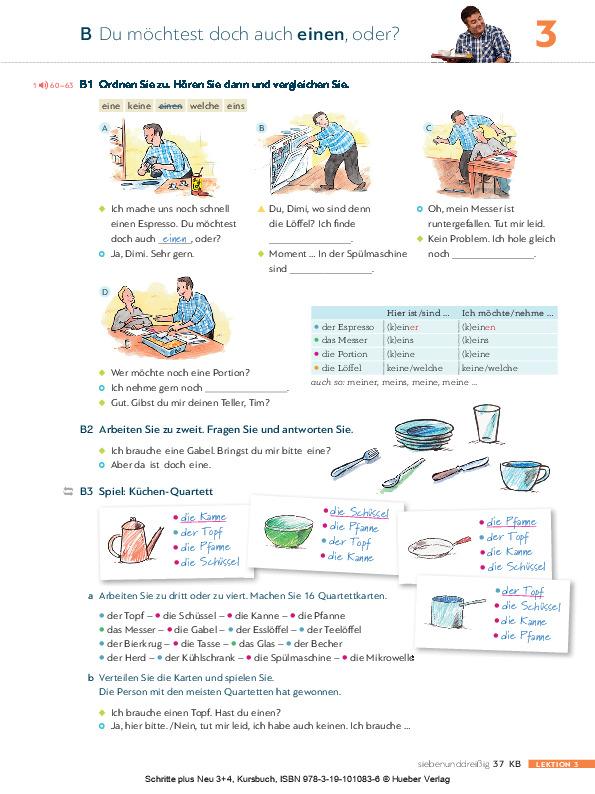 Schritte plus Neu 3+4: Deutsch als Zweitsprache für Alltag und Beruf / Kursbuch: Niveau A2