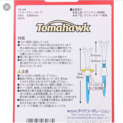 BỘ 6 TEE GOLF TOMAHAWK NHẬT BẢN