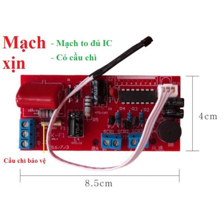 Mạch điều khiển quạt từ xa mạch đỏ có ic bảo vệ quá áp