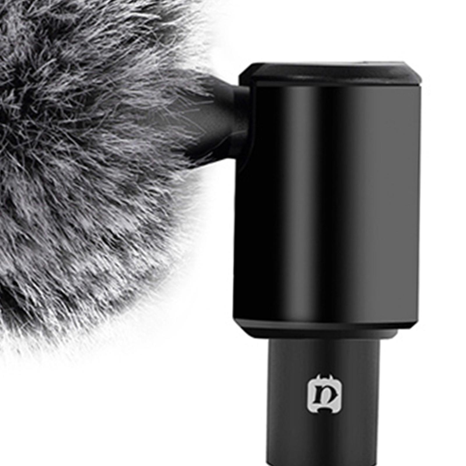 Condenser Microphone Phone Mic Plug and Play for iPhone Black