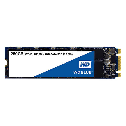 Ổ cứng SSD WD Blue 3D-NAND 250GB M.2 Sata3 2280 WDS250G2B0B - Hàng Chính Hãng
