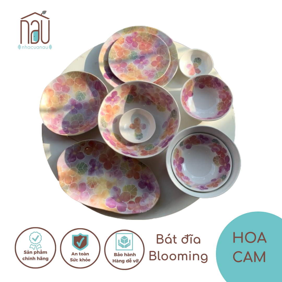 Bộ chén bát đĩa sứ Hoa Cam cho bàn ăn sang trọng rực rỡ; còn thích hợp hơn khi làm quà tặng biếu, tân gia, về nhà mới...
