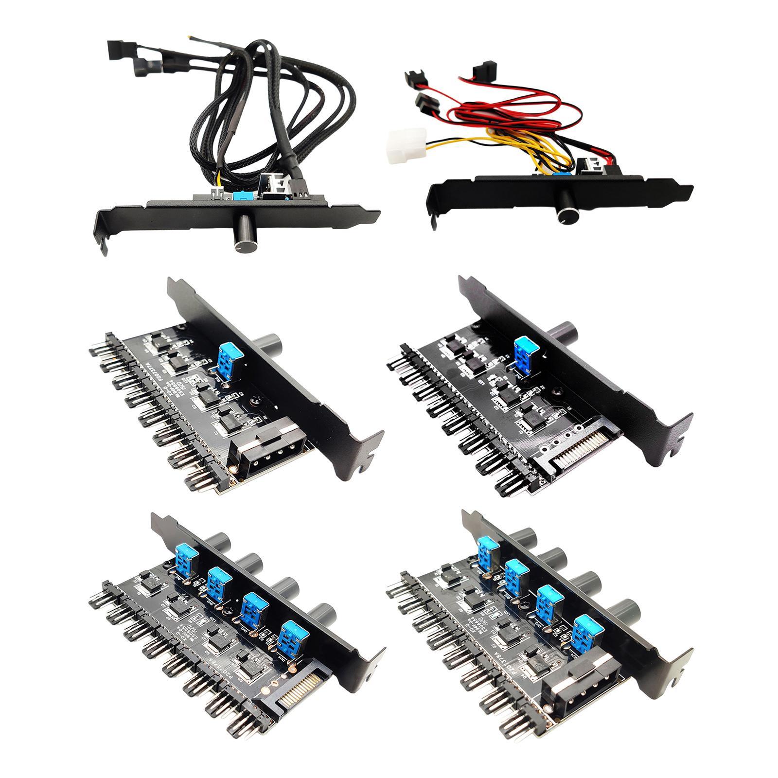 12V Computer PC Hub Regulator 3 8 Way 4Pin 3Pin Speed Controller