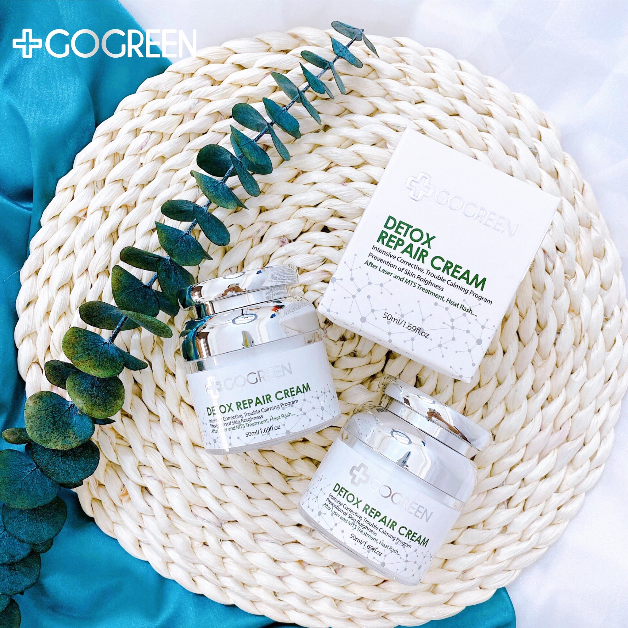 GOGREEN DETOX REPAIR CREAM – Kem dưỡng và phục hồi da – 50 ml