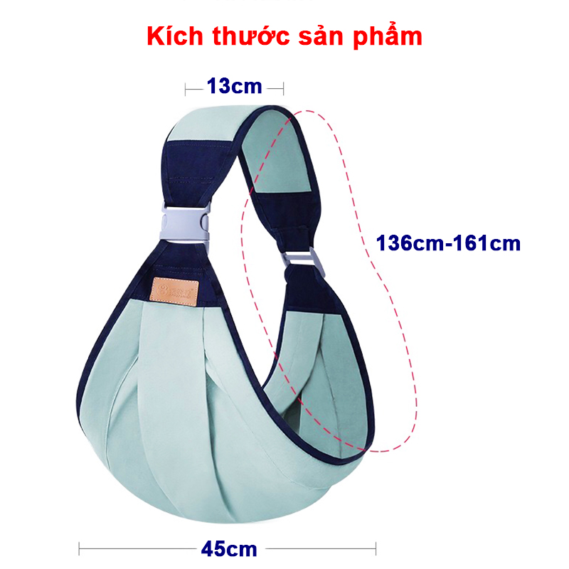 Địu em bé gọn nhẹ cao cấp Baby-S, Địu cho bé 0-3 tuổi thông thoáng dễ sử dụng – SSS035