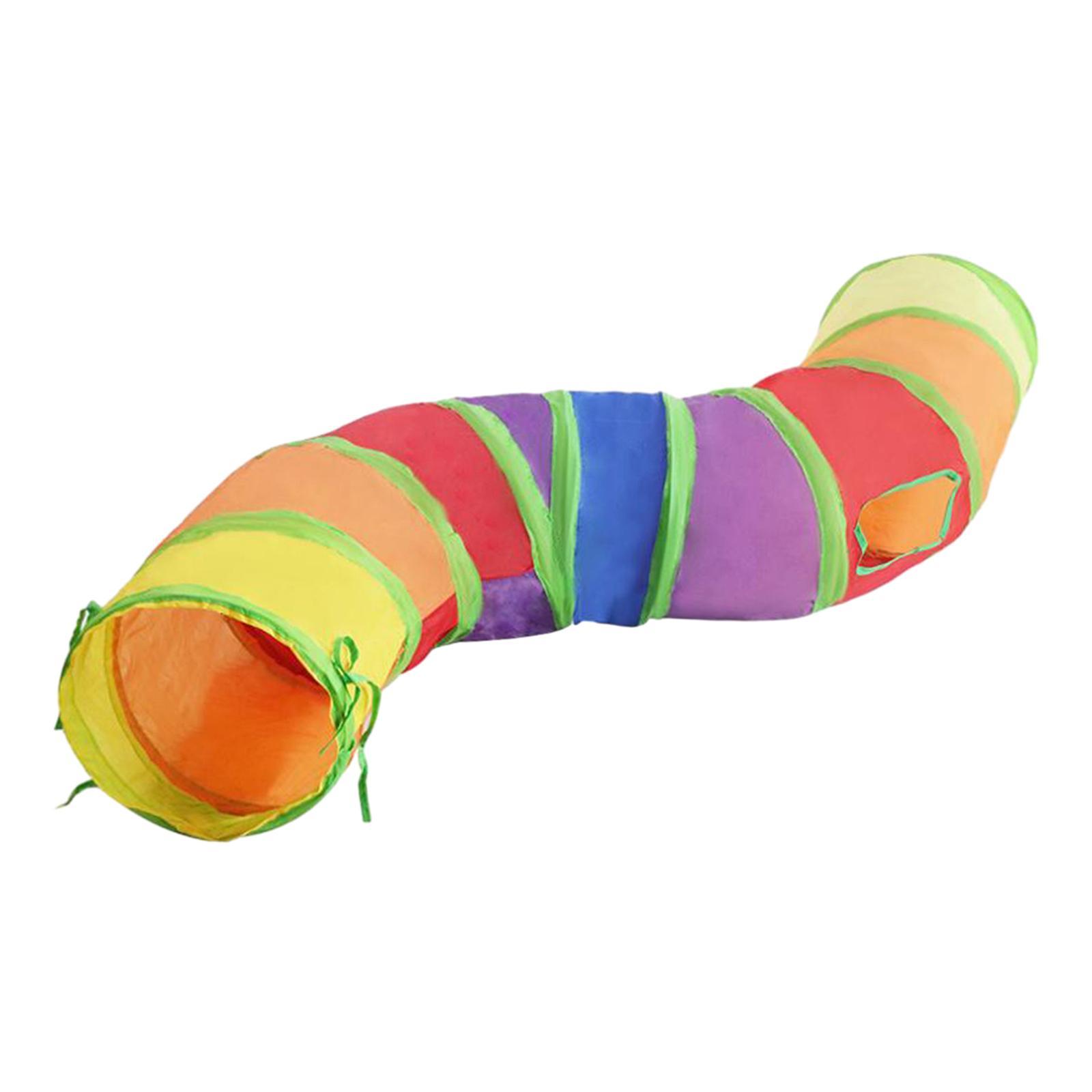 Collapsible Cat Tunnel Rabbit Tunnel Interactive Hiding Training S Shaped Cat Tube Cat Playing Tunnel for Bunnies Puppy Dogs