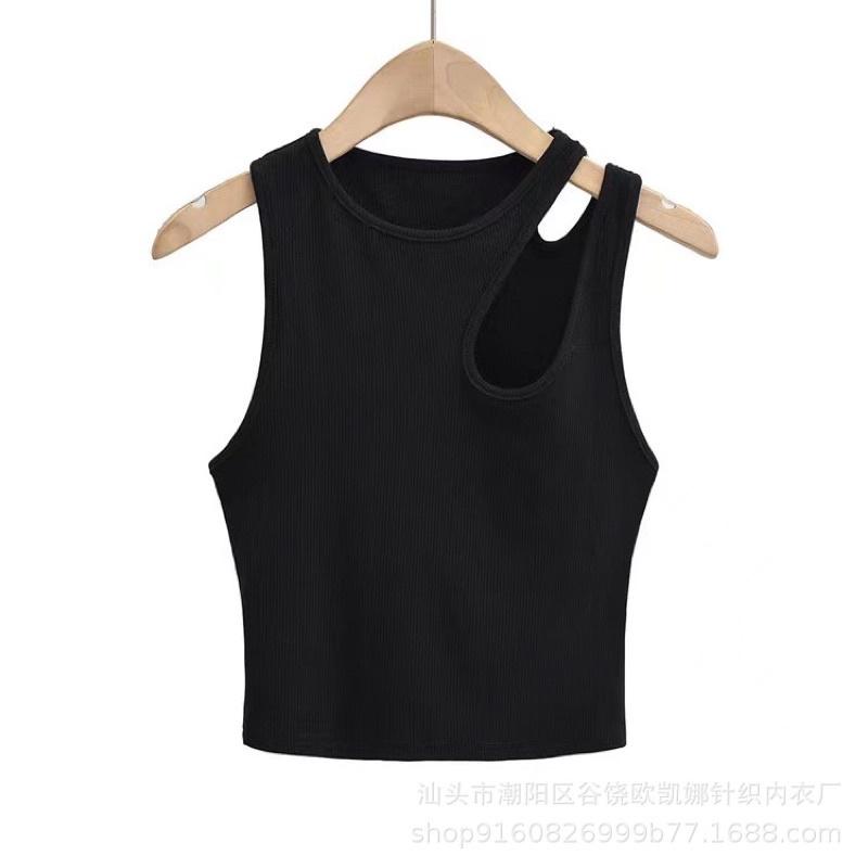 áo croptop nữ khoét vai có mút cá tính, áo bra nữ, áo ba lỗ