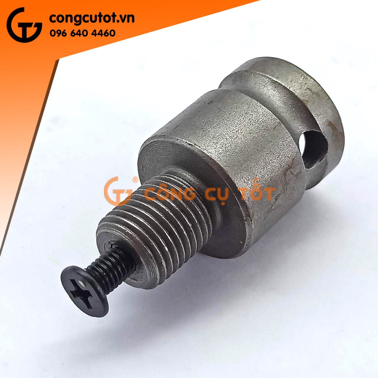Tuýp mũi ren 1/2 ra M13 để lắp bầu kẹp mũi khoan cho đầu bắn ốc