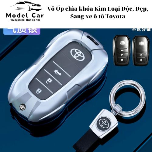 Vỏ Ốp chìa khóa Kim Loại Độc, Đẹp, Sang xe ô tô Toyota Vios, Corolla Altis, Camry, Fortuner, Land Cruiser Prado, Cros