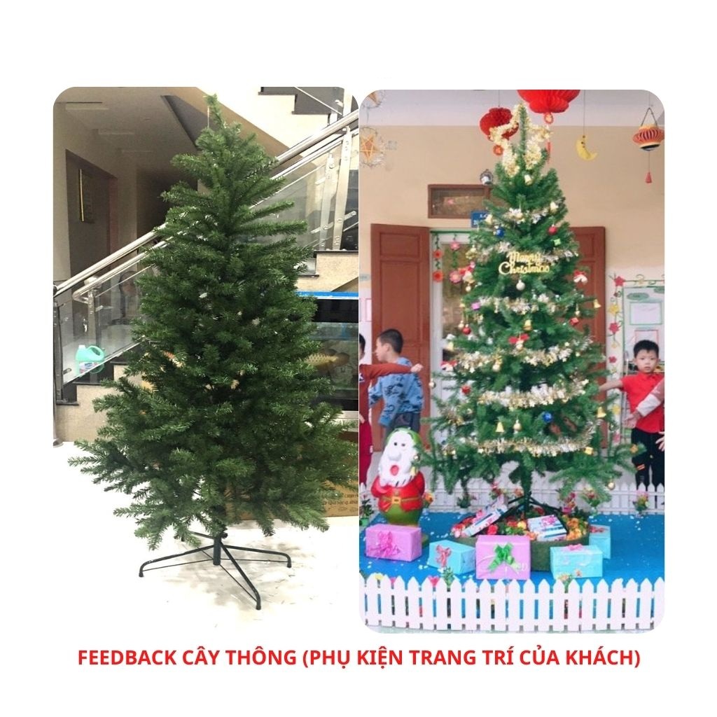 Cây Thông Noel 2m4 Kèm Bộ Phụ Kiện 258 Món Quả Châu Bông Tuyết Thiệp Quả Thông Dây Đèn Led...Trang Trí Cây Thông Giáng Sinh 2.4m