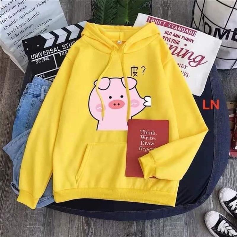 Áo hoodie lợn bẹo má DA6
