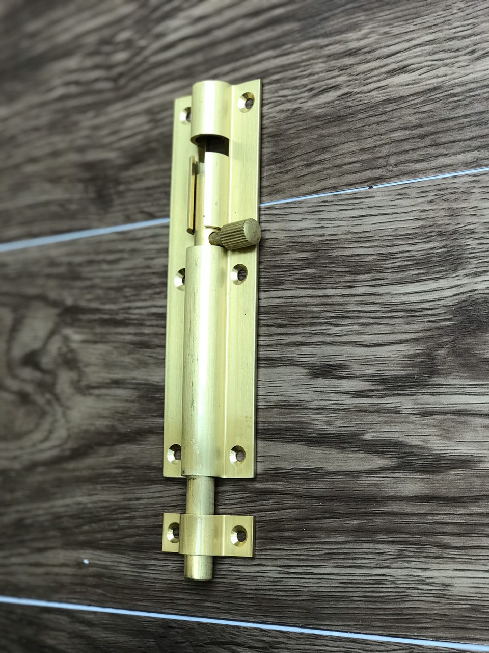 Chốt cửa bằng đồng đúc không khóa dành cho cửa gỗ ĐB 16cmx4.2cm