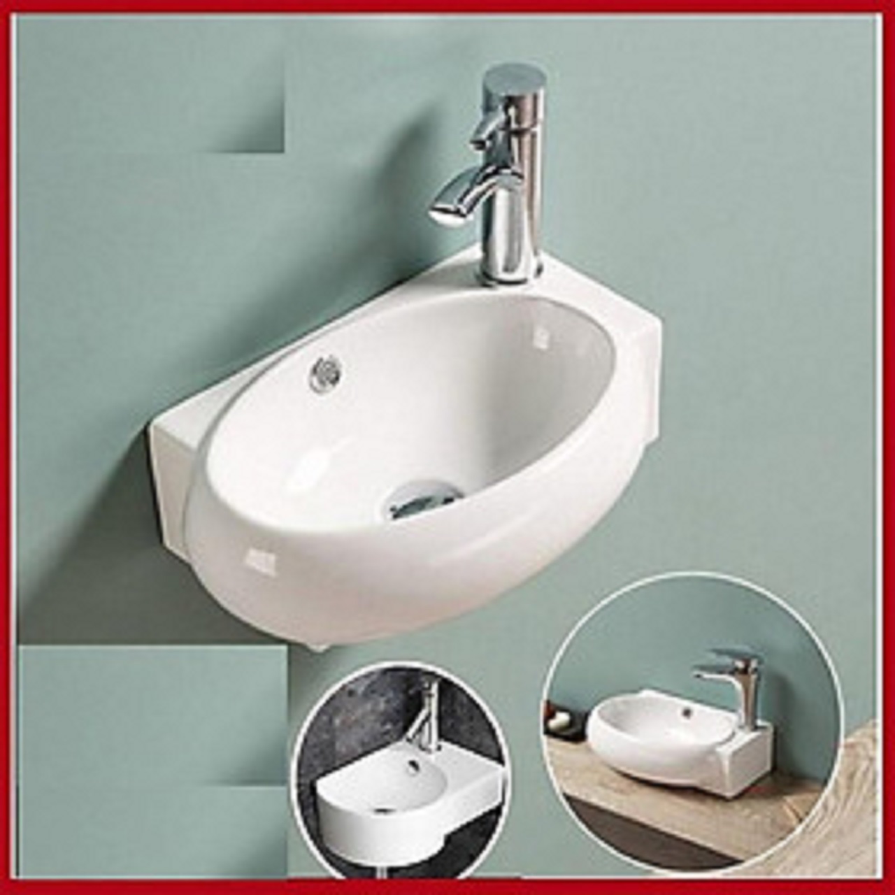 Lavabo góc treo tường phải GRVL K054A