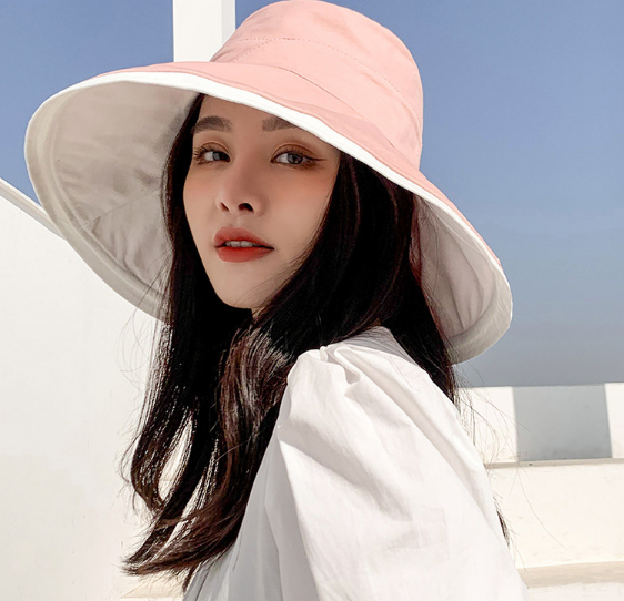 Mũ chống nắng rộng vành cao cấp, nón rộng vành đội 2 mặt thời trang