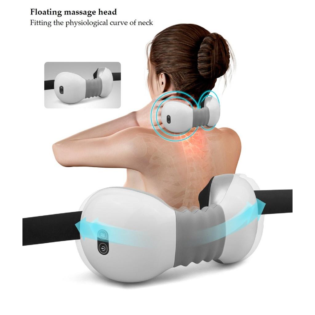 Máy Massage cổ Jeeback MG-2 với con lăn bấm huyệt và nhiệt hồng ngoại giúp giảm đau mỏi cho người đau cổ vai gáy