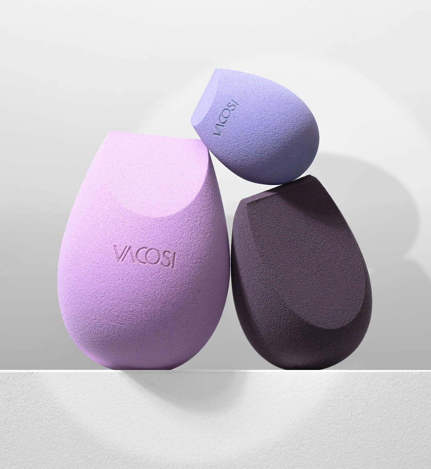 Set bông phấn VACOSI VERSATILE MAKEUP BLENDER SET - BP43