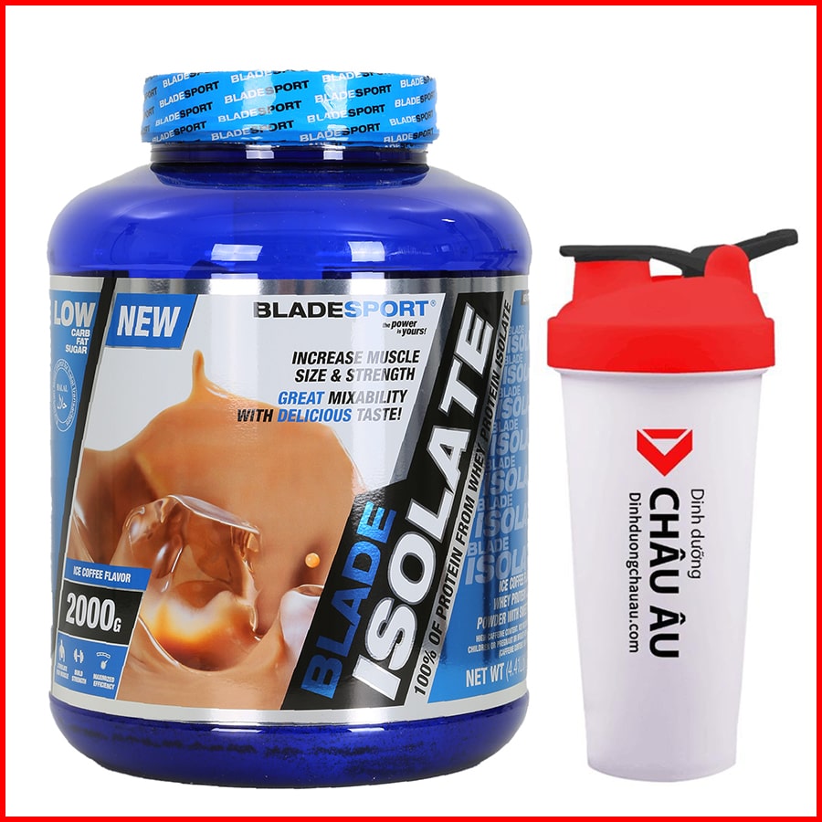 Sữa Tăng Cơ Blade Isolate 2000g – KÈM QUÀ - 3 Hương vị để lựa chọn - Protein tinh khiết hấp thụ nhanh – Hỗ trợ phục hồi, phát triển cơ bắp cho người chơi thể hình và thể thao – Thương hiệu Châu Âu, nhập khẩu chính hãng