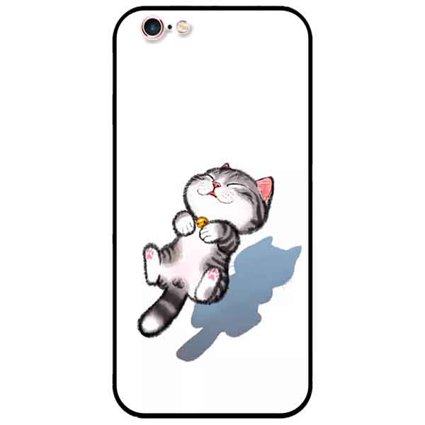 Ốp lưng in cho Iphone 6 Plus/ 6s Plus Mẫu Mèo Sọc